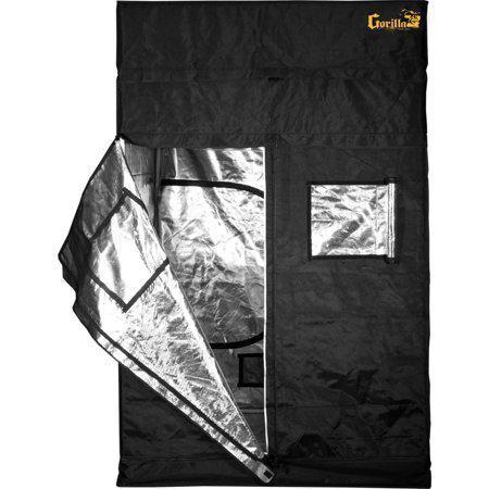 Gorilla Grow Tent 3x3, Tallest Height-Adjustable, Industrial-Strength Thickest Canvas with EZ Clean Diamond Reflective Interior, Strongest Zippers