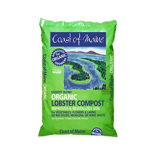 Coast of Maine Omri Listed Quoddy Blend Lobster Compost Soil Pound bag